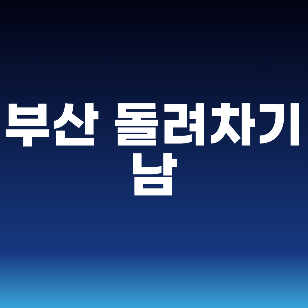 부산 돌려차기남
