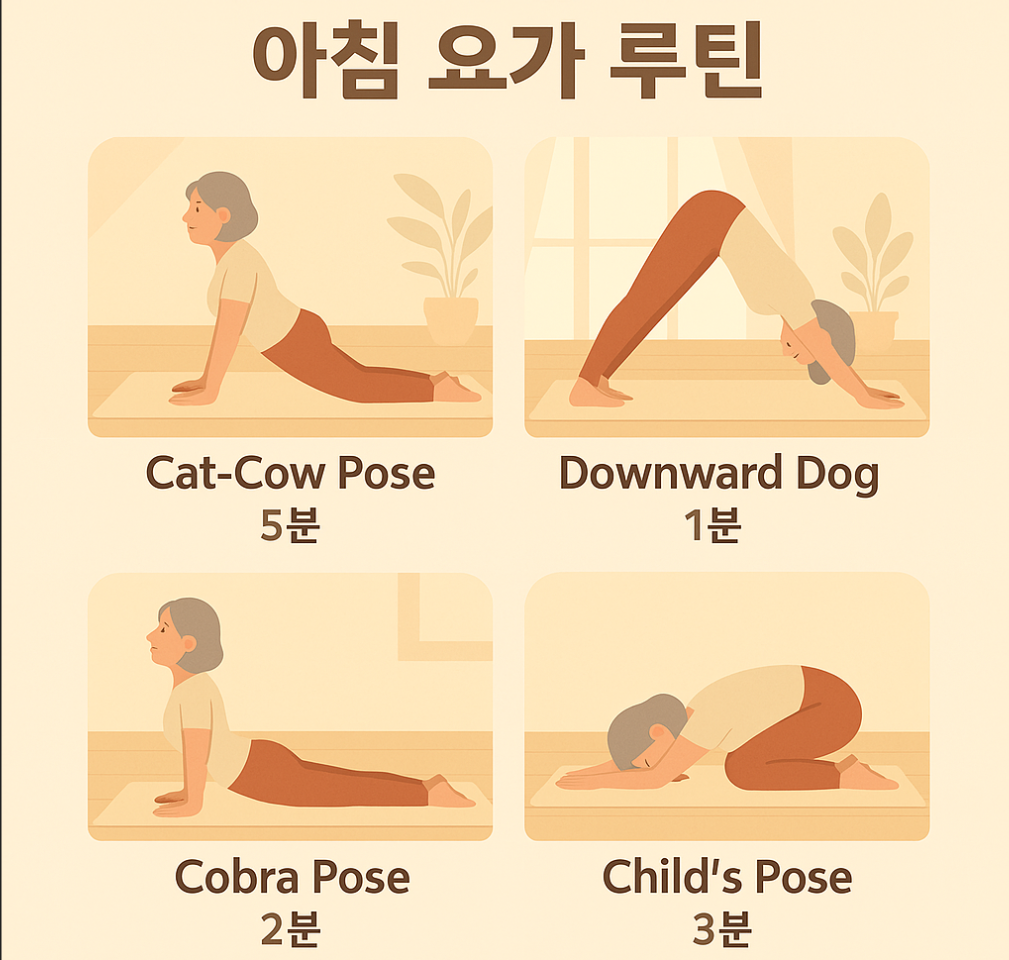 아침 요가 루틴