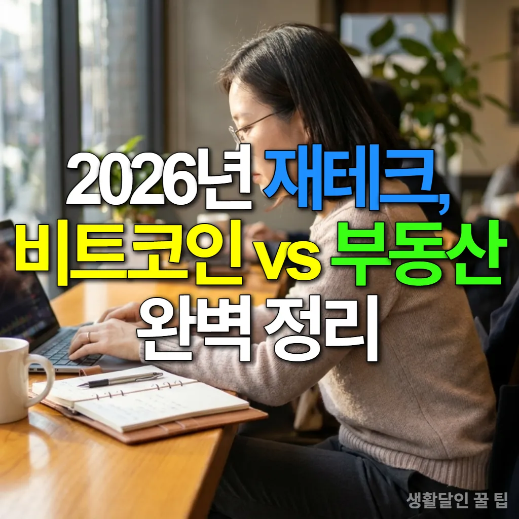 카페에서 노트북으로 재테크 정보를 분석하는 한국인 여성