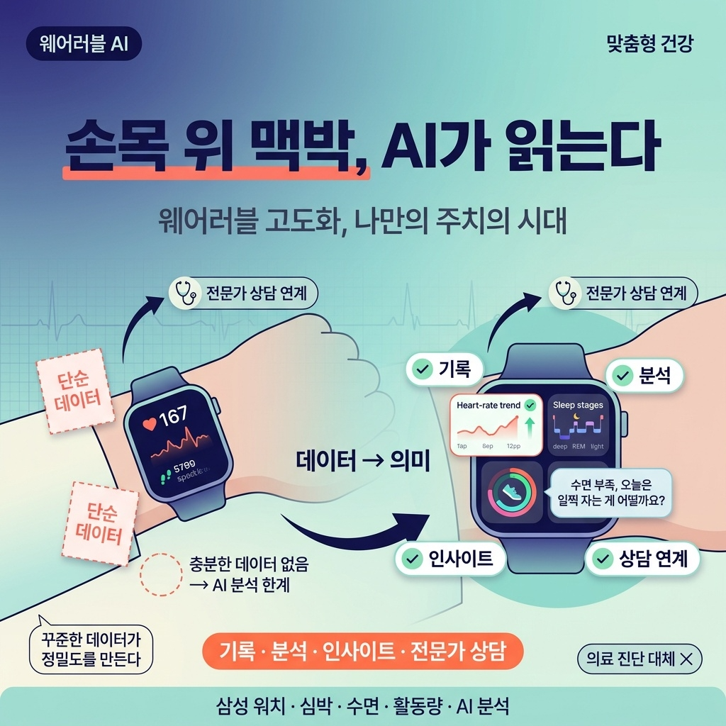 &ldquo;손목 위 맥박으로 건강 읽는다&rdquo;&hellip;삼성, 웨어러블 AI 고도화