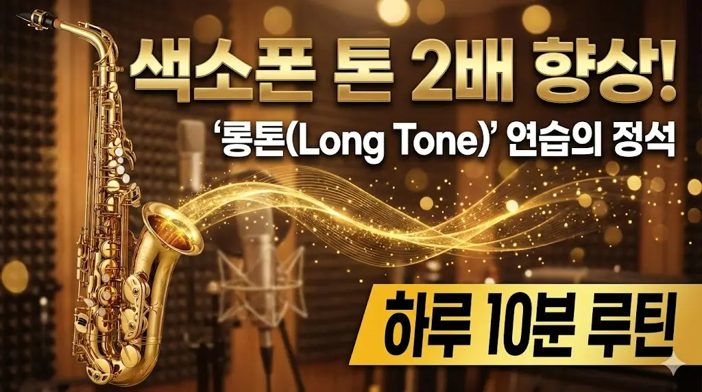 색소폰 톤이 2배 좋아지는 '롱톤