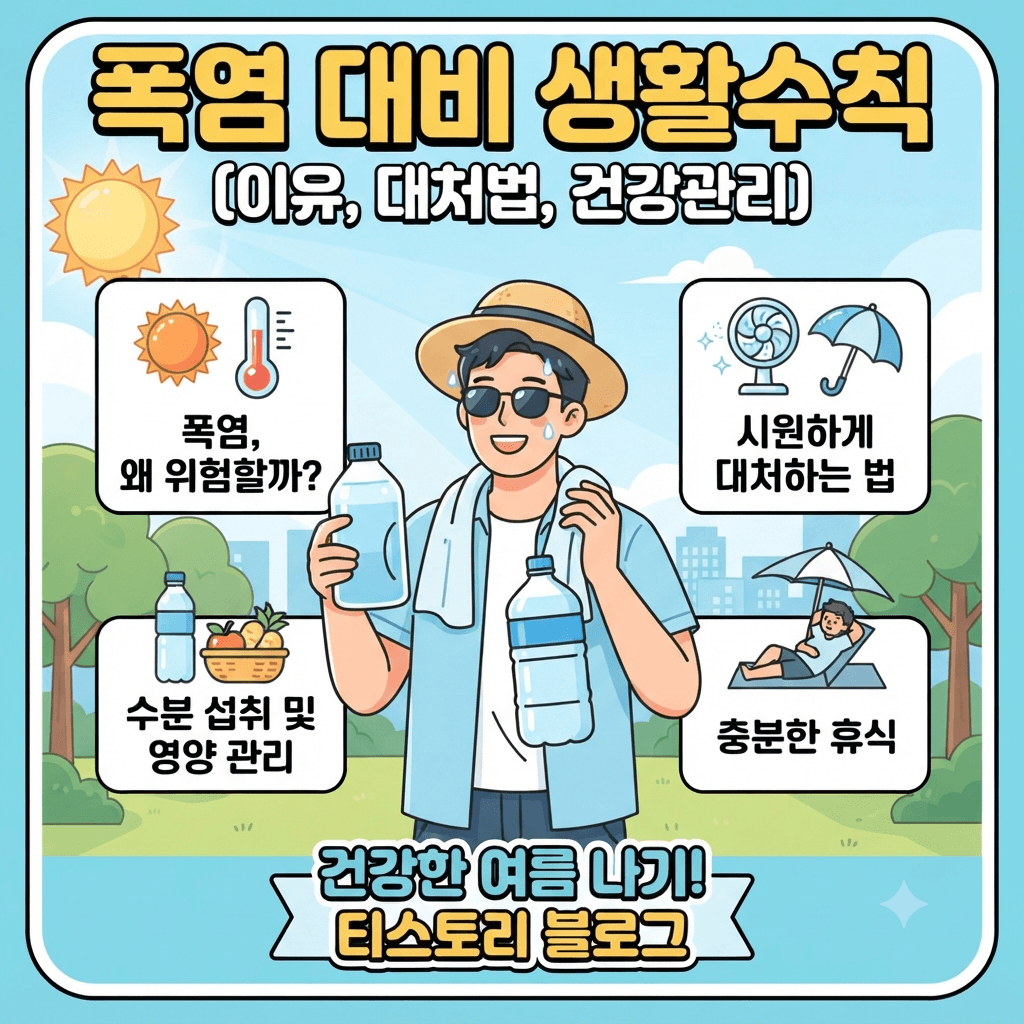 폭염 대비 생활수칙(이유, 대처법, 건강관리)