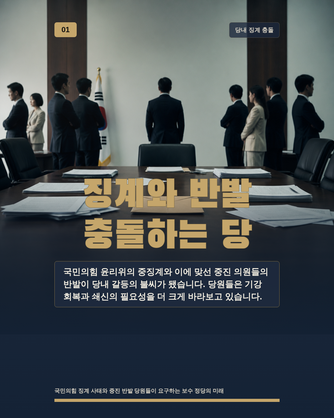 징계와 반발 충돌하는 당