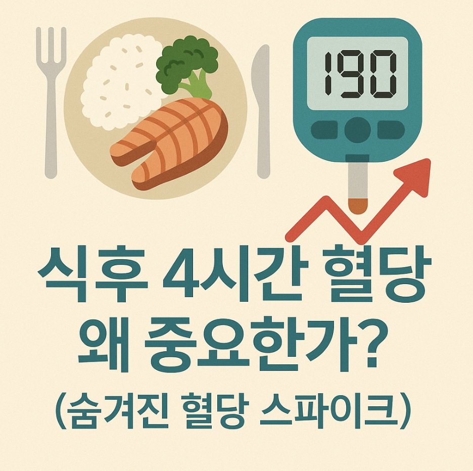 식후 4시간 혈당, 왜 중요한가? (숨겨진 혈당 스파이크)