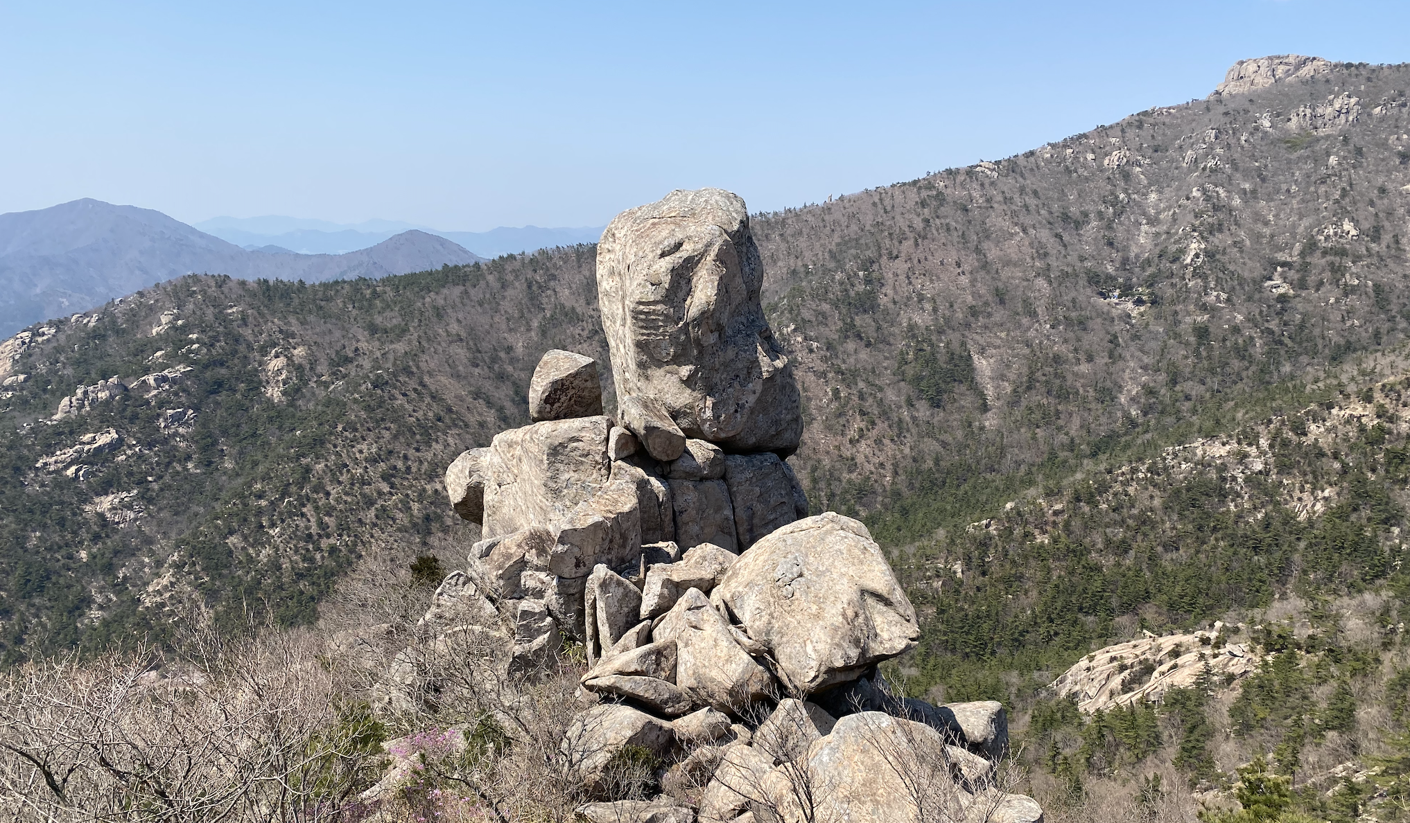 천관산 기암괴석