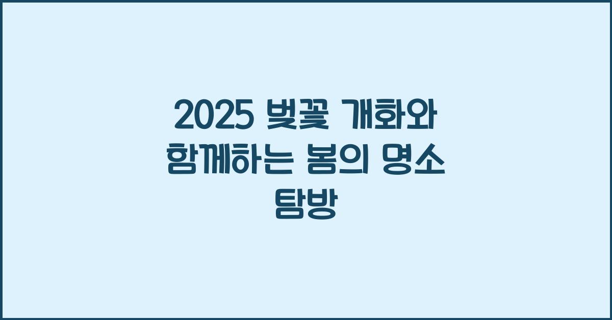 2025 ๋ฒ๊ฝ ๊ฐํ