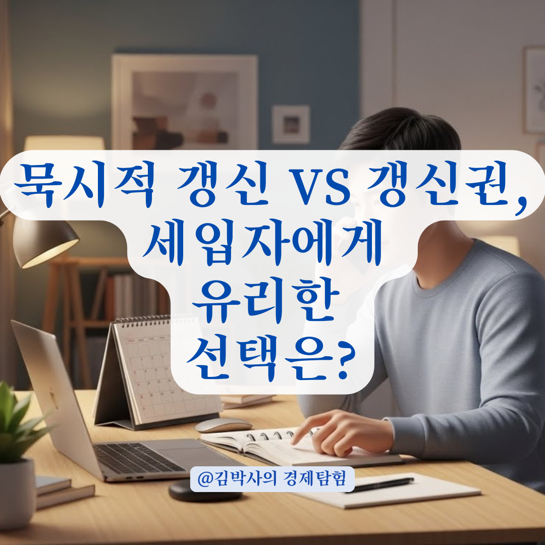 재계약 반복해야 할까? 묵시적 갱신과 계약 갱신권의 명확한 차이점!