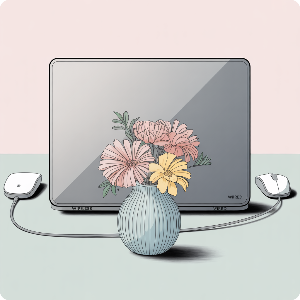 노트북 무선·유선 마우스 연결 이미지