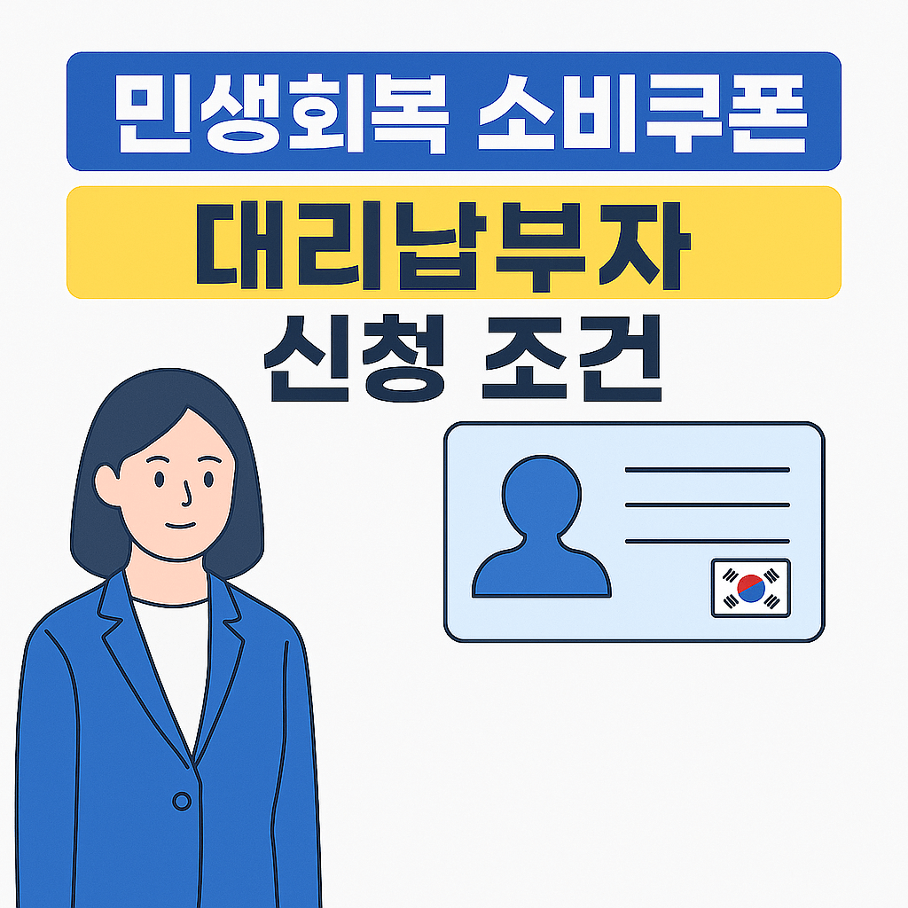 민생회복 소비쿠폰 대리납부