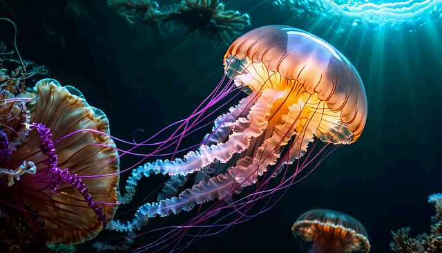 해양 탐사선에서 촬영된 심해 생물의 실제 모습