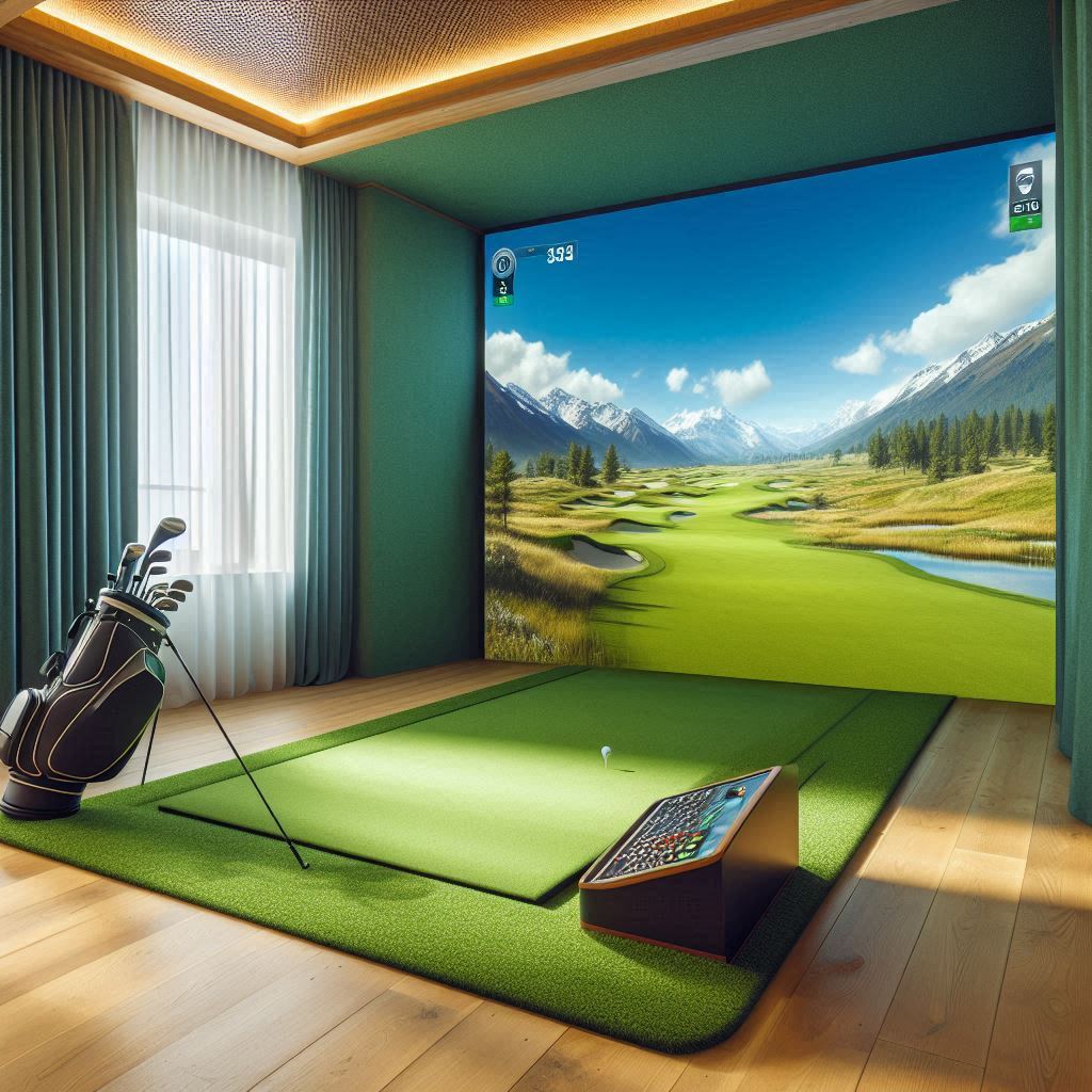 스크린골프장 배경