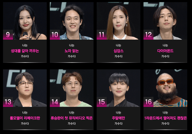 싱어게인3 출연진