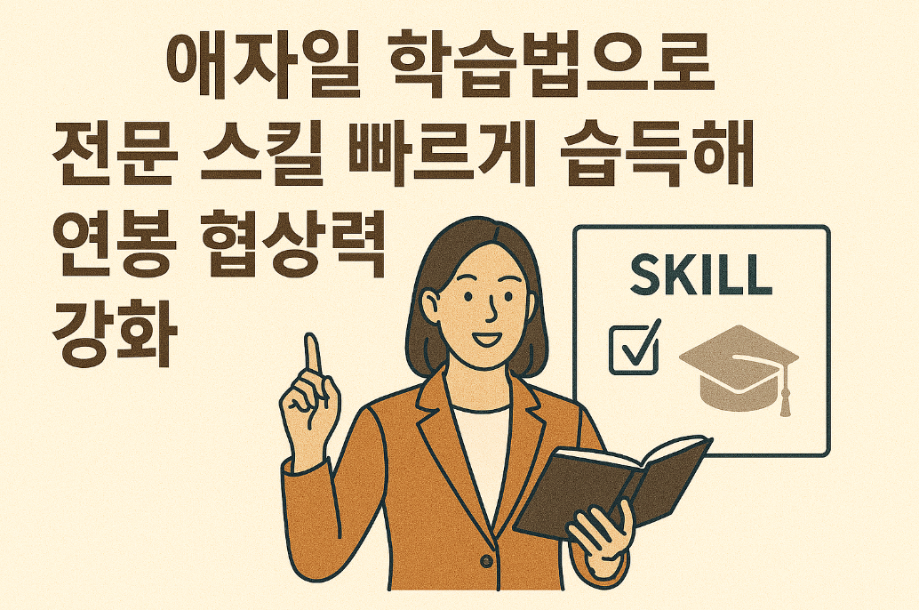 애자일 학습법으로 전문 스킬 빠르게 습득해 연봉 협상력 강화