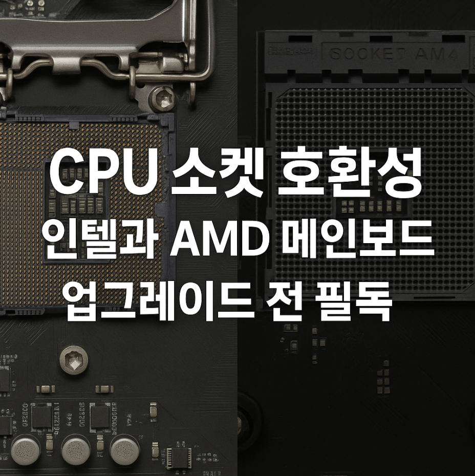 CPU 소켓 호환성, 인텔과 AMD 메인보드 업그레이드 전 필독
