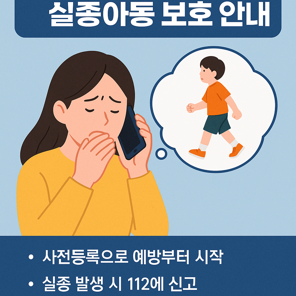 아이-생각하며-전화하는-엄마-걱정스런-표정-중앙-텍스트-실종아동-보호-안내