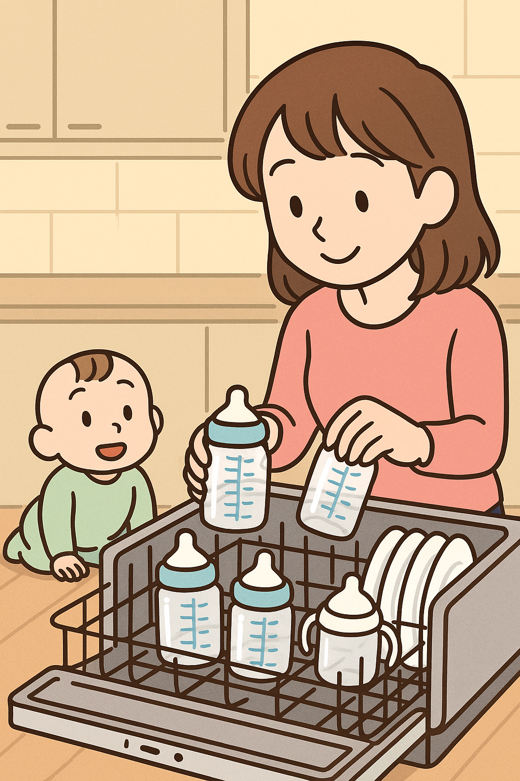 가정용 식기세척기에 아기용 젖병 세척 가능한가? 실사용 후기 리뷰