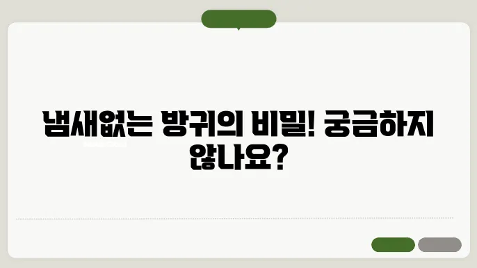 냄새없는 잦은 방귀