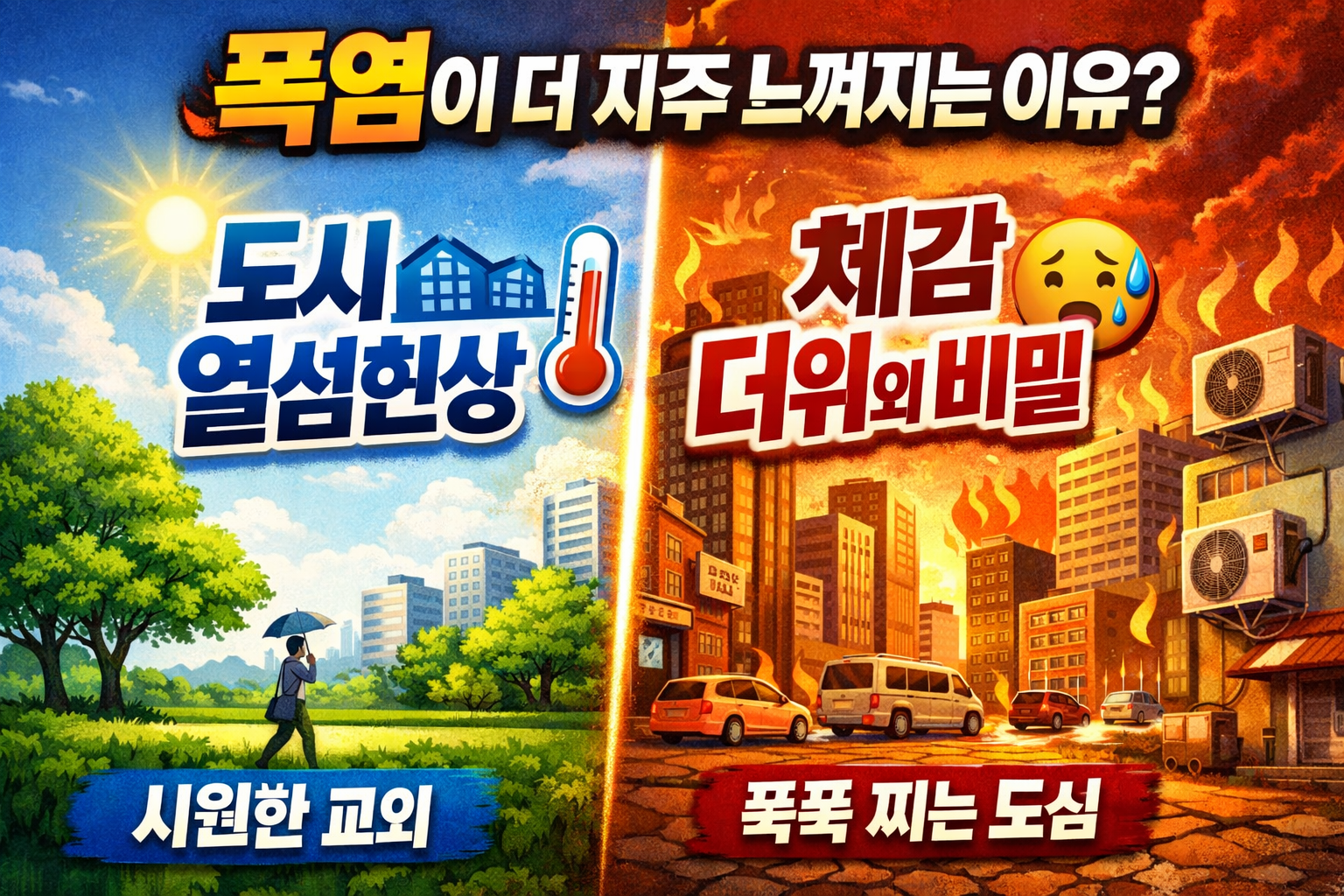 폭염은 왜 더 자주 느껴질까? 도시 열섬현상의 진짜 이유