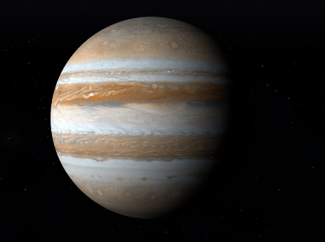 태양계 행성 목성의 모습입니다.