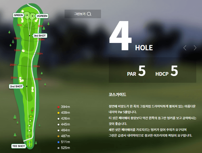 에버리스 골프리조트 파인코스 4