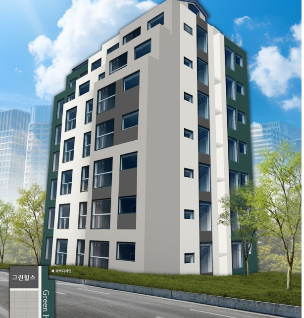그린힐스 아파트 조감도
