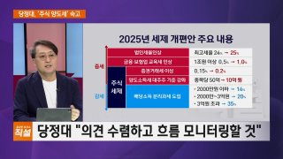 주식 양도세 대주주 기준 완화 비판