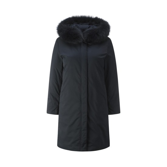 크로커다일레이디 폭스퍼 탈부착 야상형 구스다운