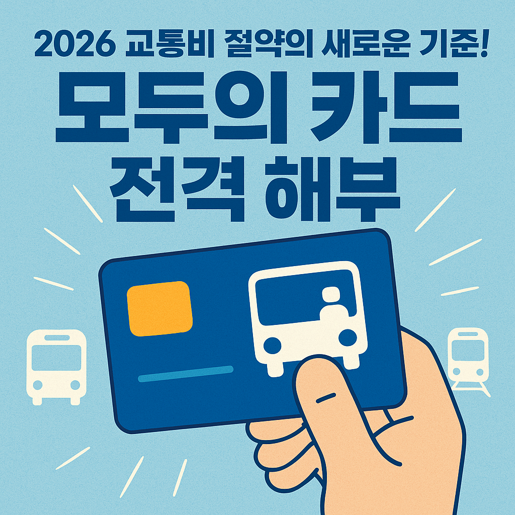2026 교통비 절약의 새로운 기준! '모두의 카드' 전격 해부🚌