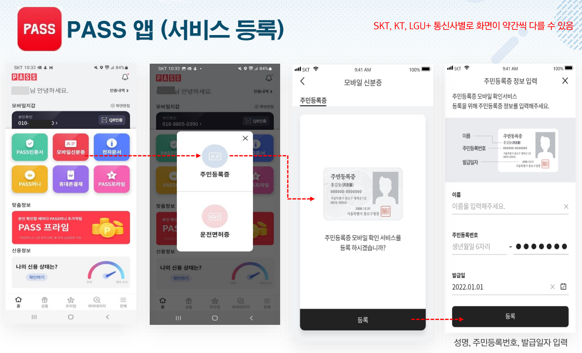 모바일 주민등록증 발급 방법 4