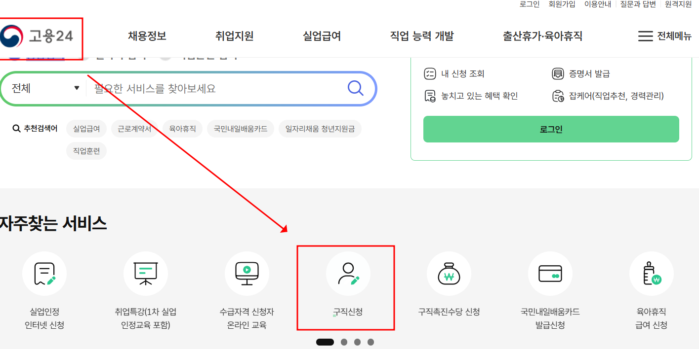 실업 급여 구직 활동