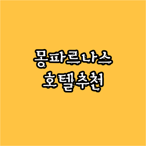 파리 몽파르나스 근처 호텔 추천 풀먼