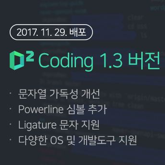d2 coding 글꼴