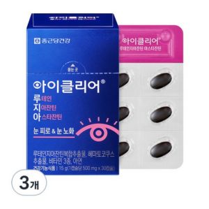 아이클리어 루테인지아잔틴 아스타잔틴, 3개, 30정