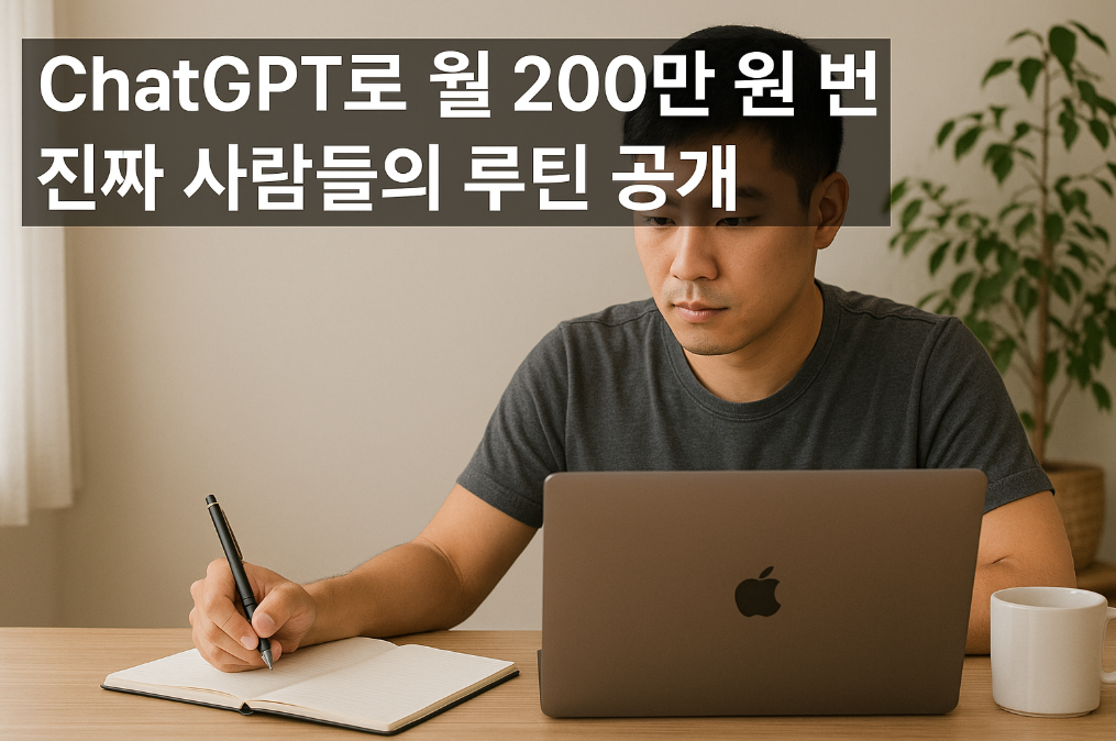 ChatGPT로 월 200만 원 번 진짜 사람들의 루틴 공개