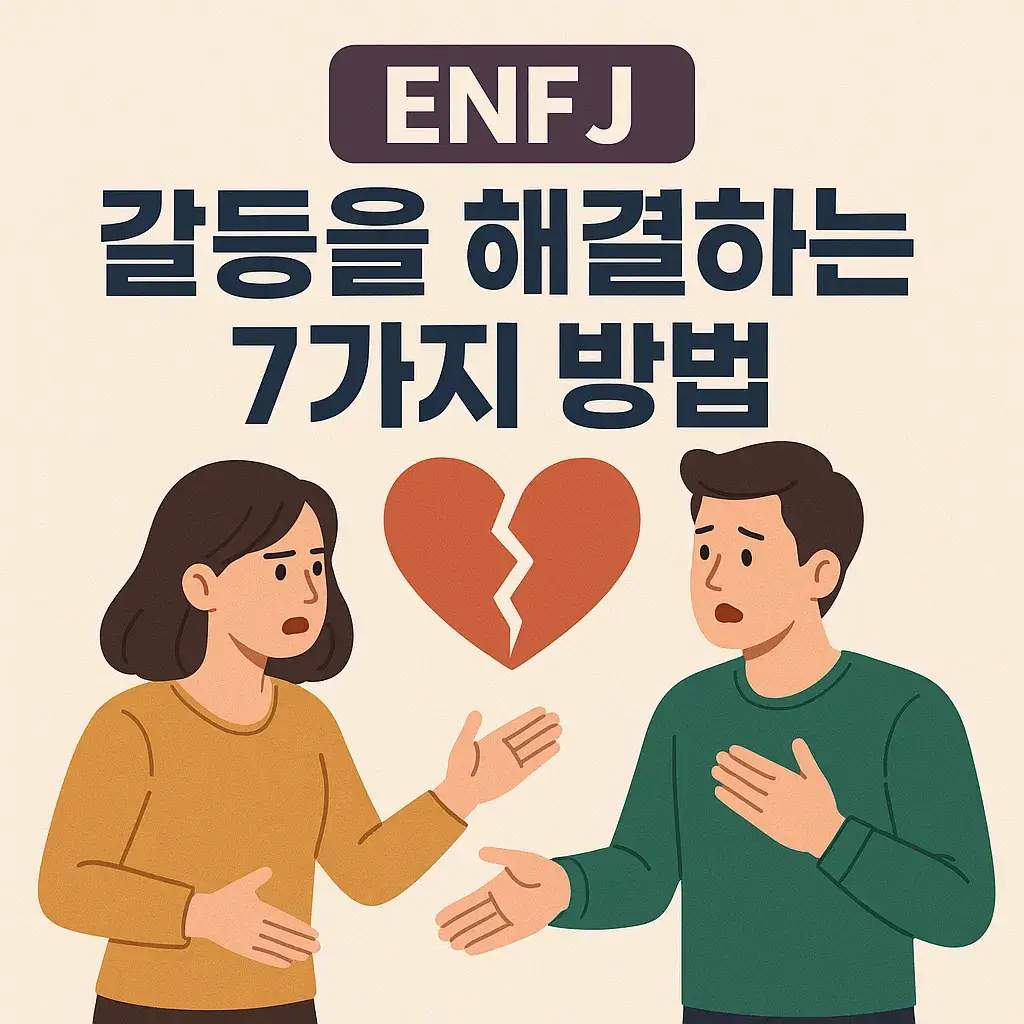 ENFJ 갈등을 해결하는 7가지 방법