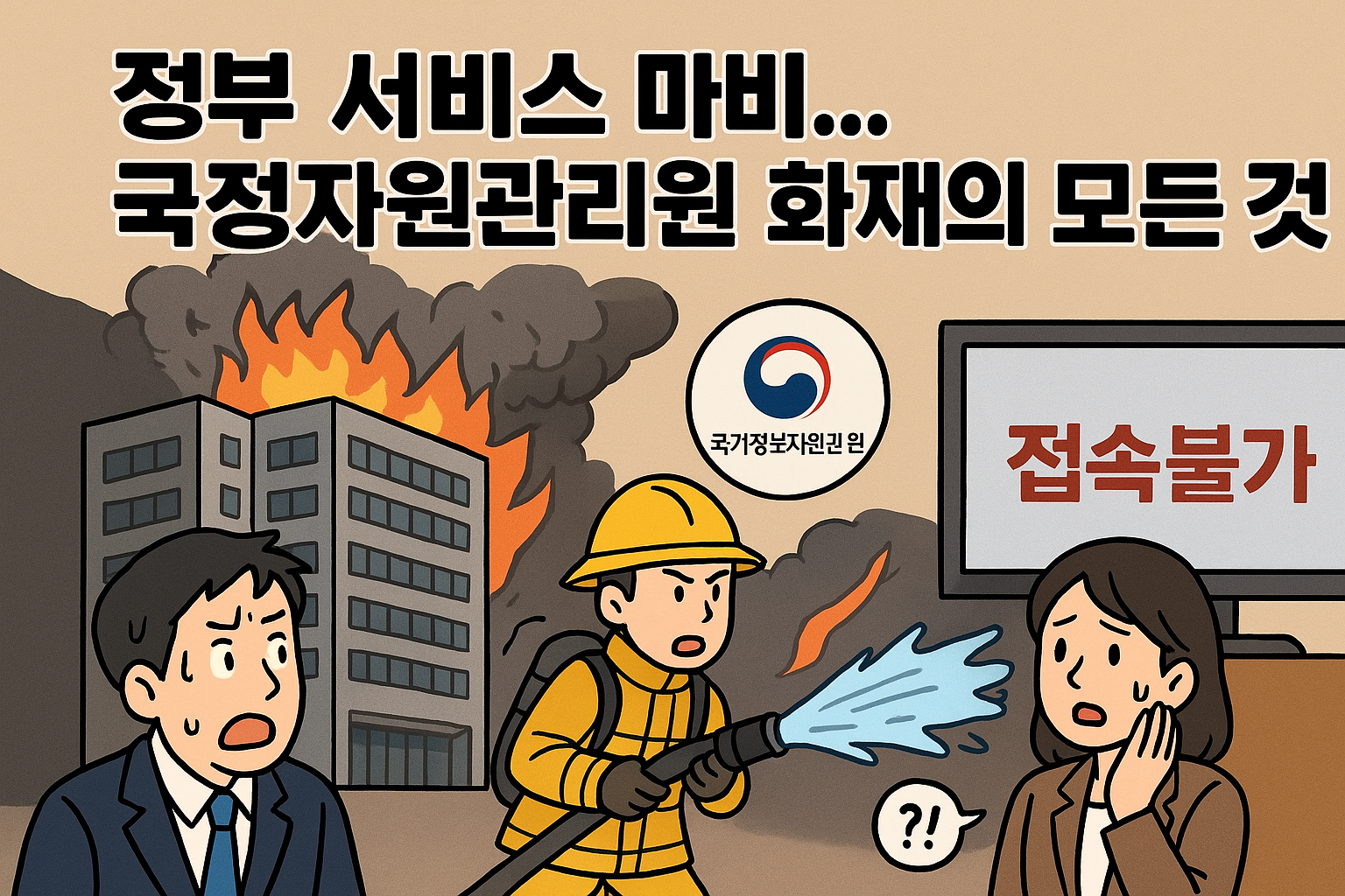 정부 서비스 마비…국정자원관리원 화재의 모든 것