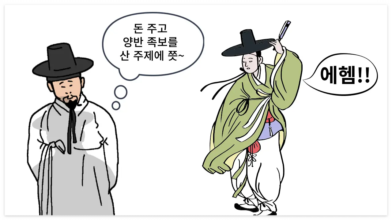 중인 상민 양반화 현상 이미지