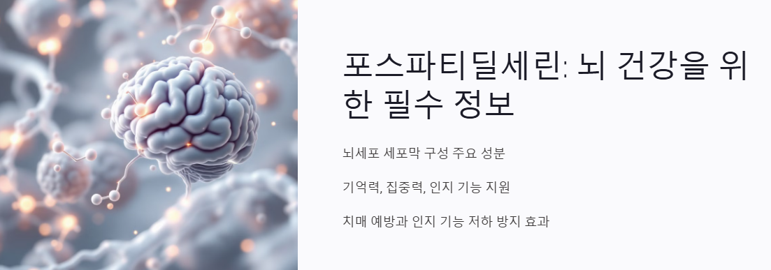 포스파티딜세린 효능, 효과