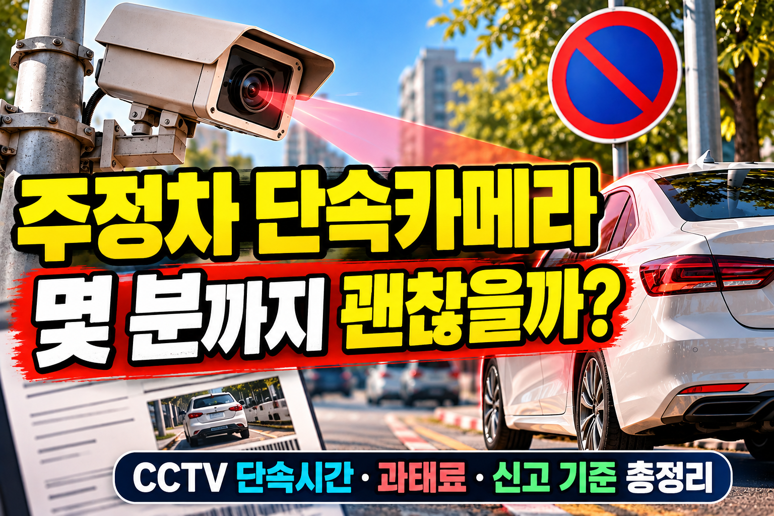 주정차 단속카메라 몇 분까지 괜찮을까? CCTV 단속시간·과태료·신고 기준 총정리 관련 사진