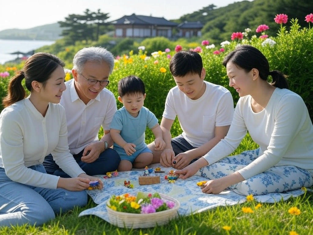 할아버지와 온가족 나들이