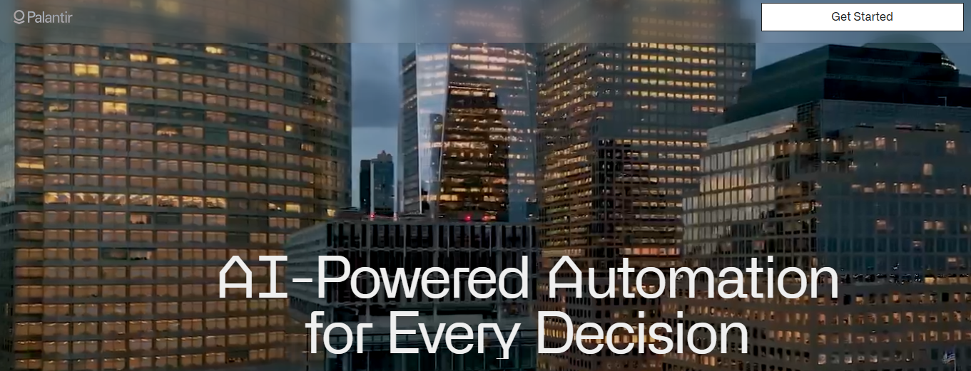 팔란티어 홈페이지