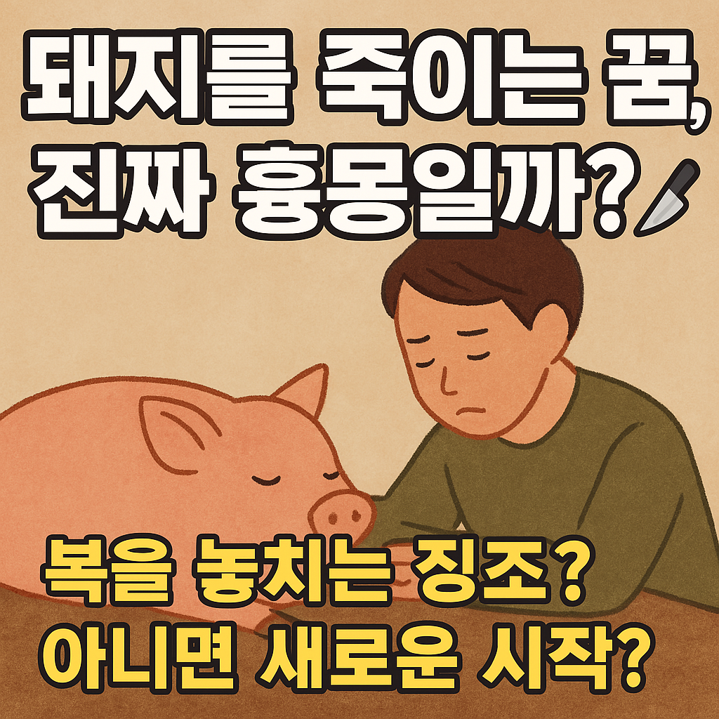 돼지를 죽이는 꿈 해몽