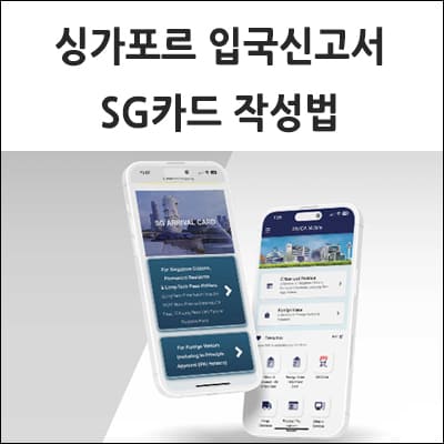 싱가포르 입국신고서 작성법