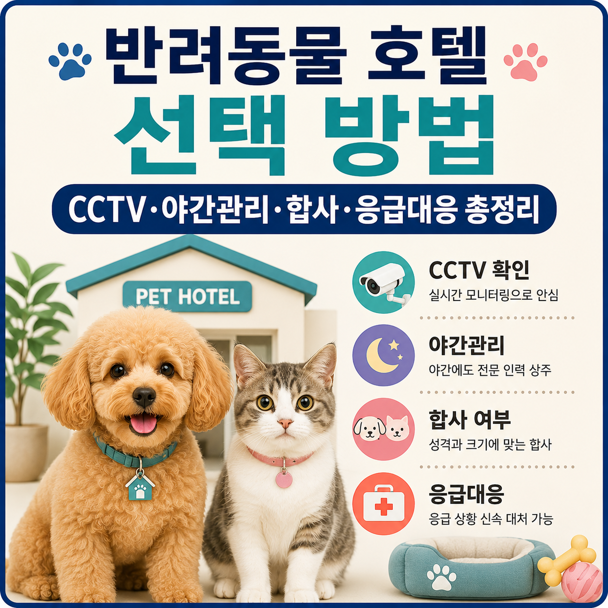 반려동물 호텔 선택 방법