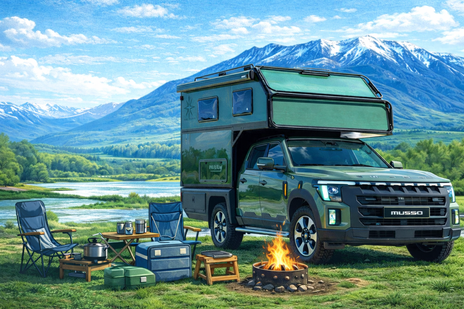 KGM 무쏘 캠핑카 아틀라스타6