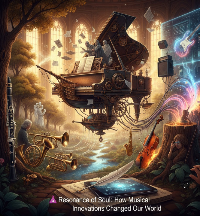 악기의 혁신 관련 그림