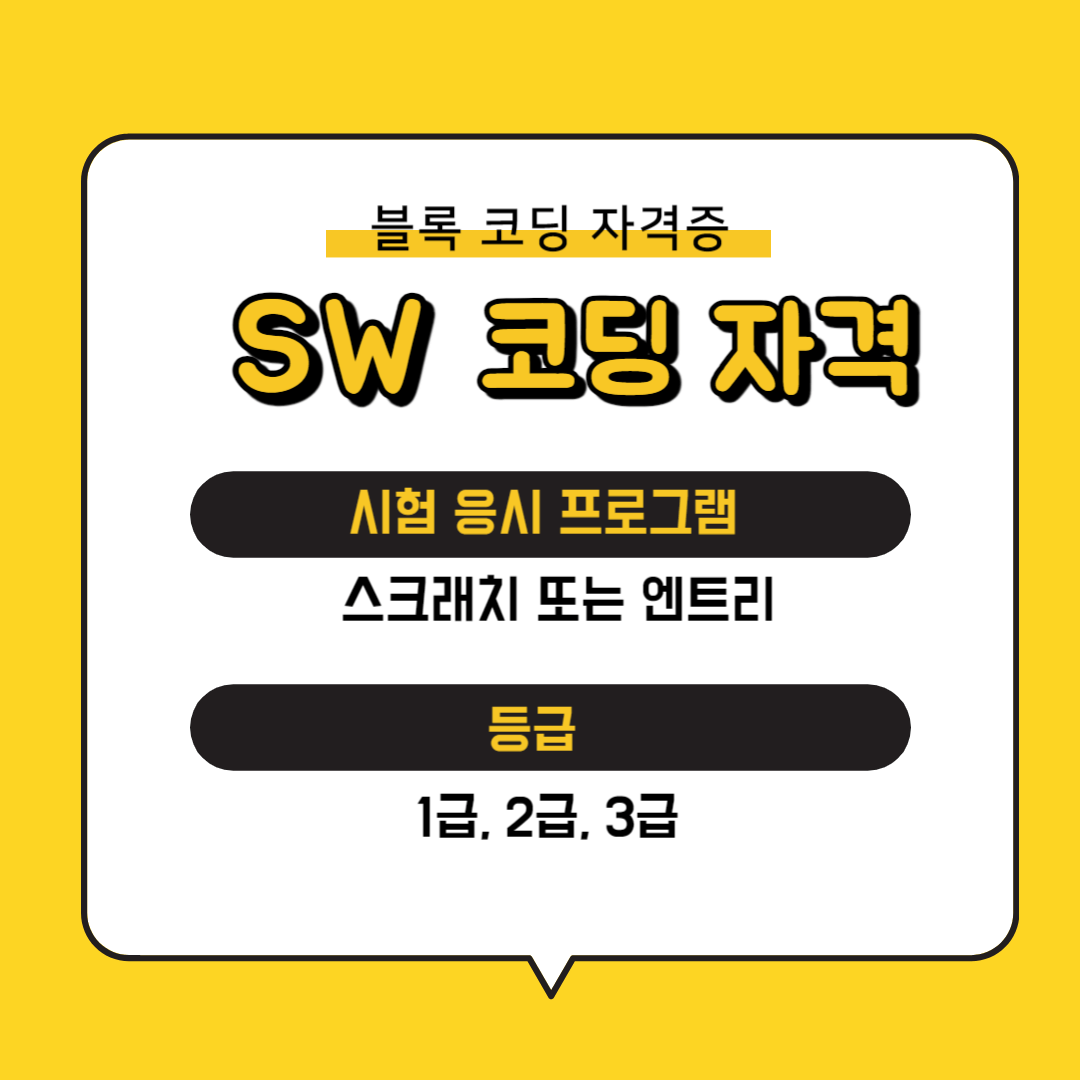 SW 코딩 자격 조건