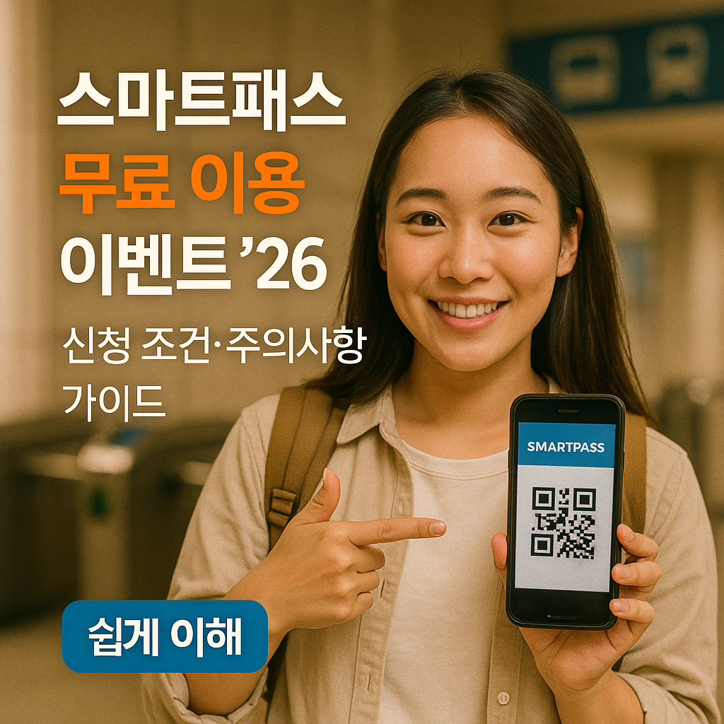 스마트패스 무료 이용 이벤트 ’26 | 신청 조건·주의사항 가이드