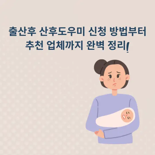산후도우미 신청