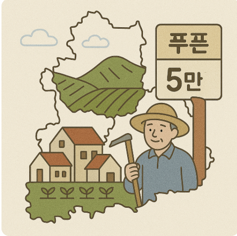 농어촌 인구소멸지역, 민생회복 소비쿠폰 5만원 추가 지원 관련 사진